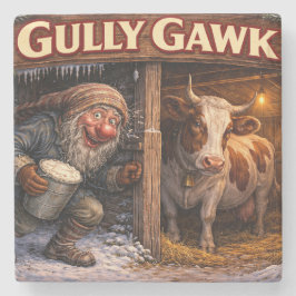 Gully Gawk Icelandic Yule Lad postcard Stenunderlägg