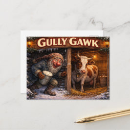 Gully Gawk Icelandic Yule Lad postcard Vykort
