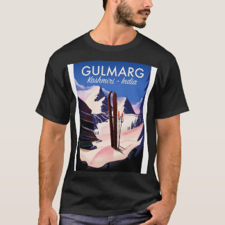 Gulmarg Kashmiri India Ski poster T Shirt