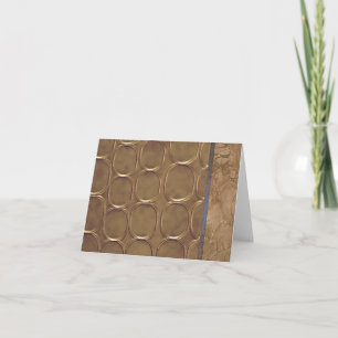 Gulna anteckningskort med geometrisk design