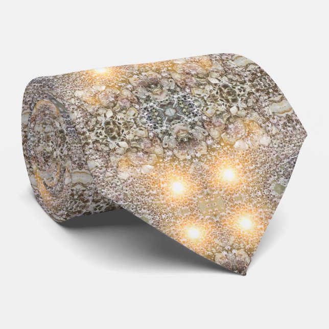 Gulna och gråna den soliga tien, subtil modestil slips (Rullad)