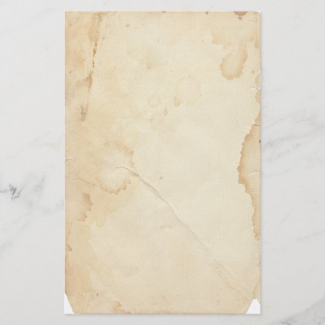 Gulnad och nedfläckad brevpapper för vintage (Framsida)