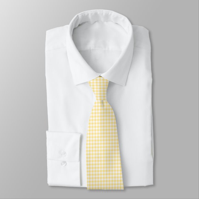 Gulrutig gingham slips (Bunden)