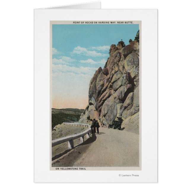 Gulsten, WYVacationers, gammal bil, nära Hälsningskort (Framsidan)