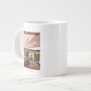 GulstenBison Scen Jumbo Mugg