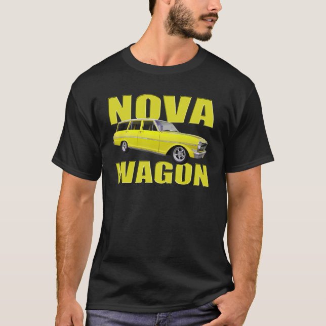 gult 1963 för vagn II för nova chevy Tee Shirt (Framsida)