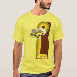 Gult 1970-talets pontiacefärg t shirt