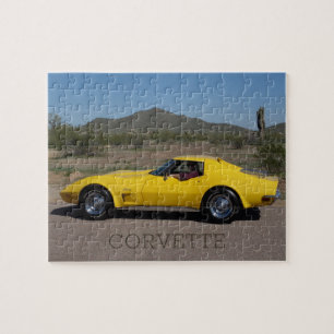 Gult 1973 Corvette Stingray Pussel