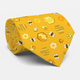 Gult 2000 Retro honey Bee Mönster Slips
