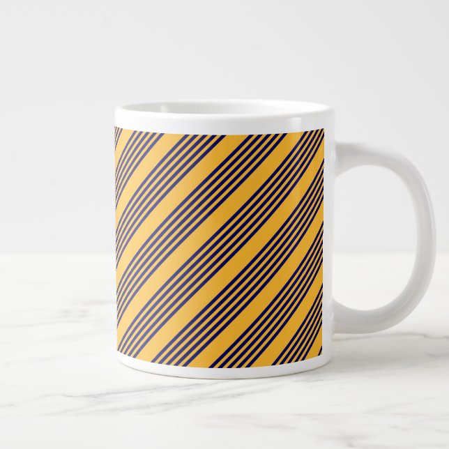 GULT 5 RAND MÖNSTER JUMBO MUGG (Höger)