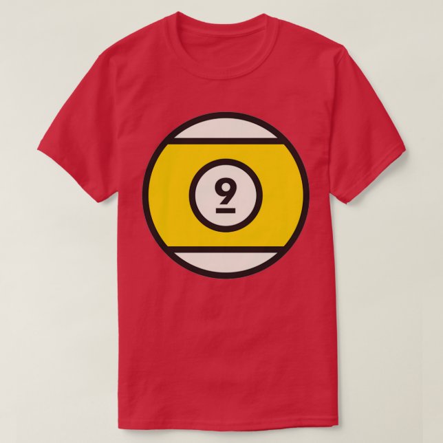 GULT 9 BASSÄNG BOLL T SHIRT (Design framsida)