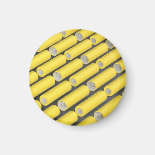 Gult AA storleka batterier Magnet