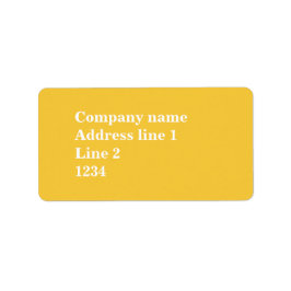 Gult Adressetikett