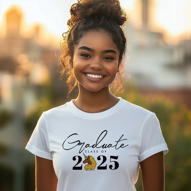 Gult Afro Unicorn Student Anpassningsbarna år T Shirt (Skapare uppladdad)