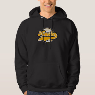 Gult Alaska College Universiteten stil AK Hoodie