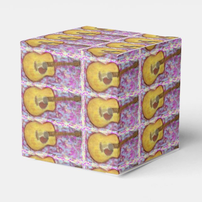 gult Alopecus guitar Presentaskar (Baksidan Sidan)