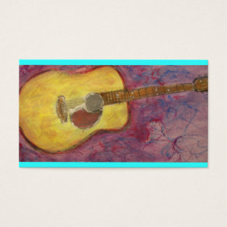 gult Alopecus guitar Visitkort