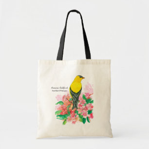 Gult American Goldfinch Washington State Bird Tygkasse