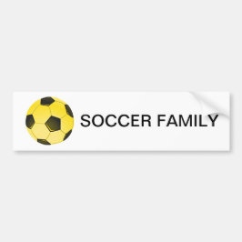 Gult American Soccer Ball eller Football Bildekal