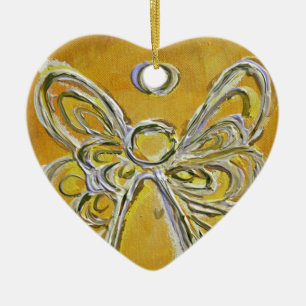 Gult Angel Art Painting Ornament