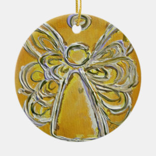 Gult Angel Art Painting Ornament