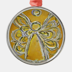 Gult Angel Art Painting Ornament