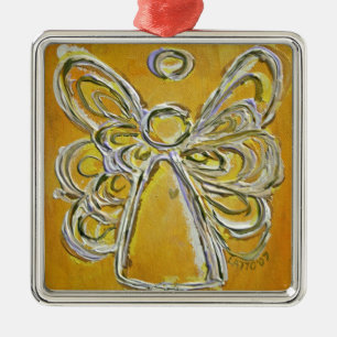 Gult Angel Art Painting Ornament