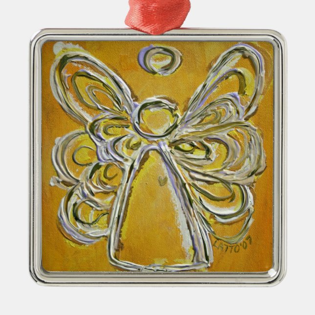 Gult Angel Art Painting Ornament (Framsidan)