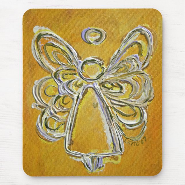 Gult Angel Mousepad Musmatta (Framsidan)