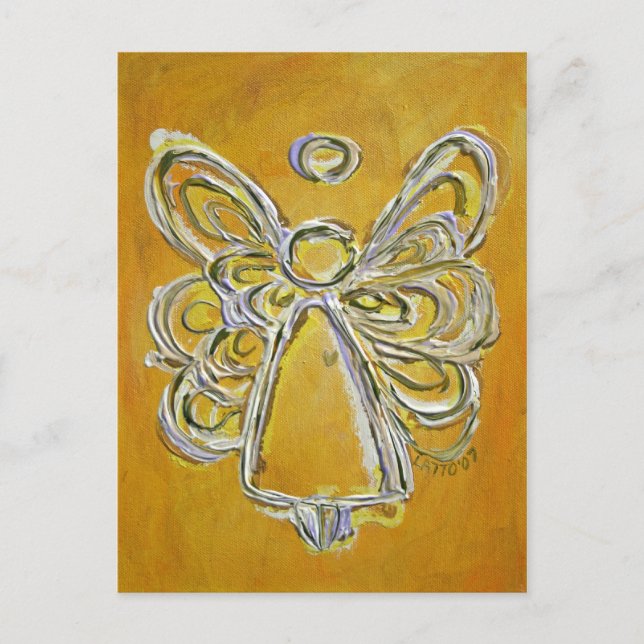 Gult Angel-vykort Vykort (Framsida)