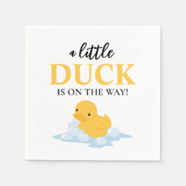 Gult Anka Baby om vägen till Party Napkin Pappersservett