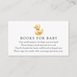 Gult Anka Bokar för begäran om Baby Tilläggskort
