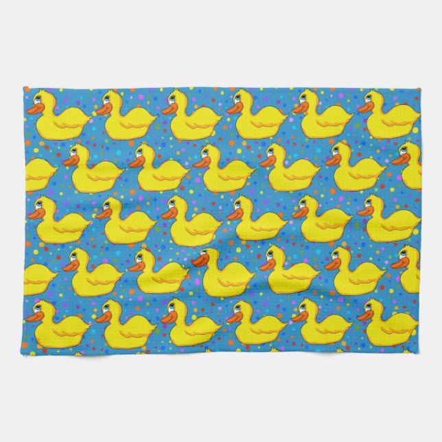 Gult Anka Kitchen Towel Kökshandduk (Horisontell)