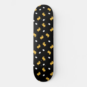Gult anka mönster mini skateboard bräda 18,5 cm