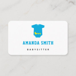 Gult Anka på Bodykostambabyvakten Minimal Visitkort