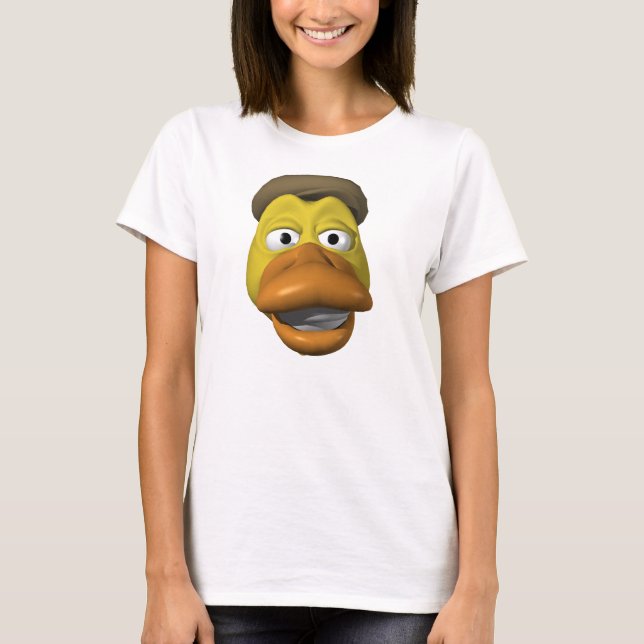 Gult ankaansikteansikte t shirt (Framsida)