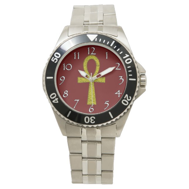 Gult Ankh Watches Armbandsur (Framsida)
