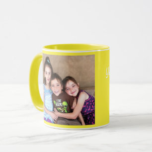 Gult Anpassa FOTO-MALL Gaffel Mugg