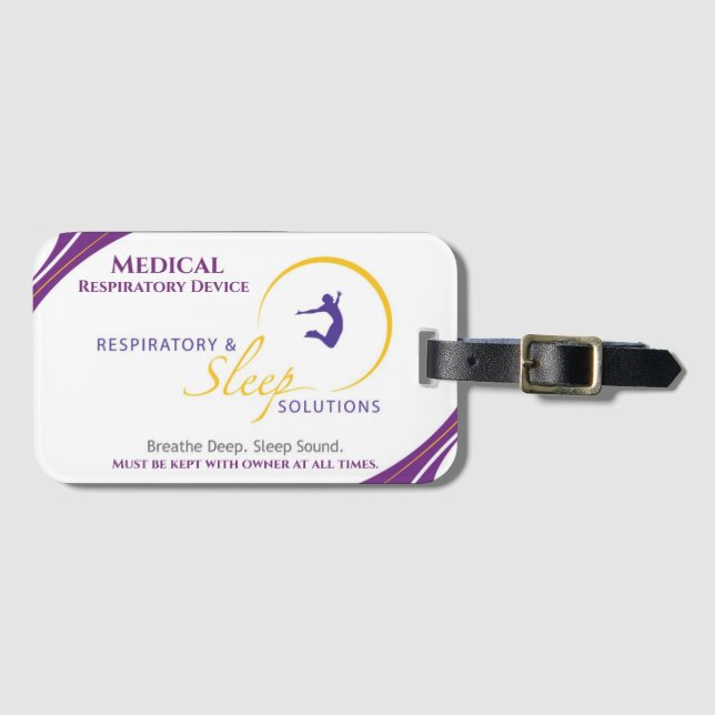 Gult Anpassningsbar CPAP Maskin Carry On Bagagebricka (Framsida horisontal)