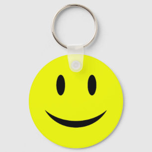 Gult ansikte Keychain Nyckelring