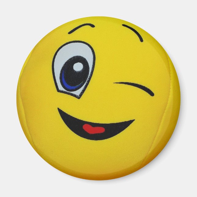 Gult Ansikte Magnet (Framsidan)