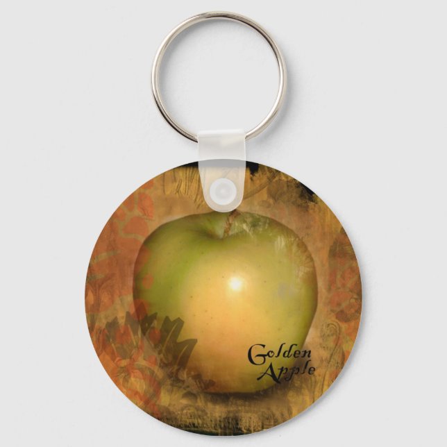 Gult Apple Nyckelring (Framsida)