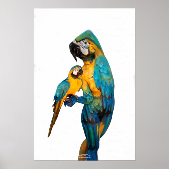 Gult Ara av Johannes Stötter Poster (Framsidan)