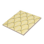Gult Art Deco-design Kakelplatta<br><div class="desc">Denna konst dekorativa keramiska plattor för inomhusbruk kan användas som en trivet eller för användor i kök, badrum och andra utrymmen i insida på grund av deras motstånd mot vatten. Du kan anpassa den här keramiska plattan med valfri text. Om du behöver hjälp med att anpassa kontaktar du oss genom...</div>