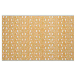 Gult Art Deco Stil Fabric. Tyg