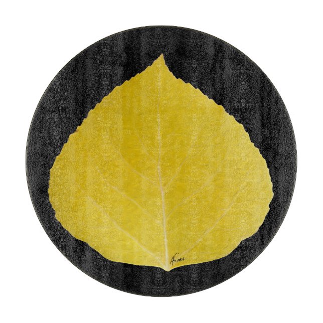 Gult Aspen Löv #5 (Framsidan)