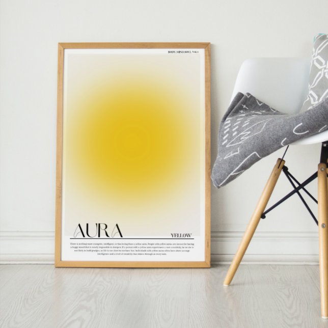 Gult Aura Poster. Aura Wall Art Poster (Skapare uppladdad)