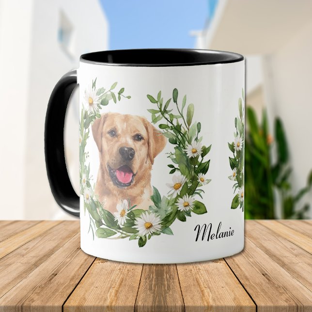 Gult av andningsutandning Labrador Retriever Hund  Mugg (Skapare uppladdad)