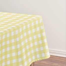 gult av blek och vit gingham