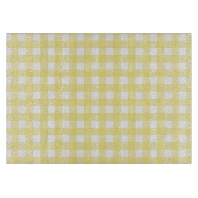 gult av blek och vit gingham (Framsidan)